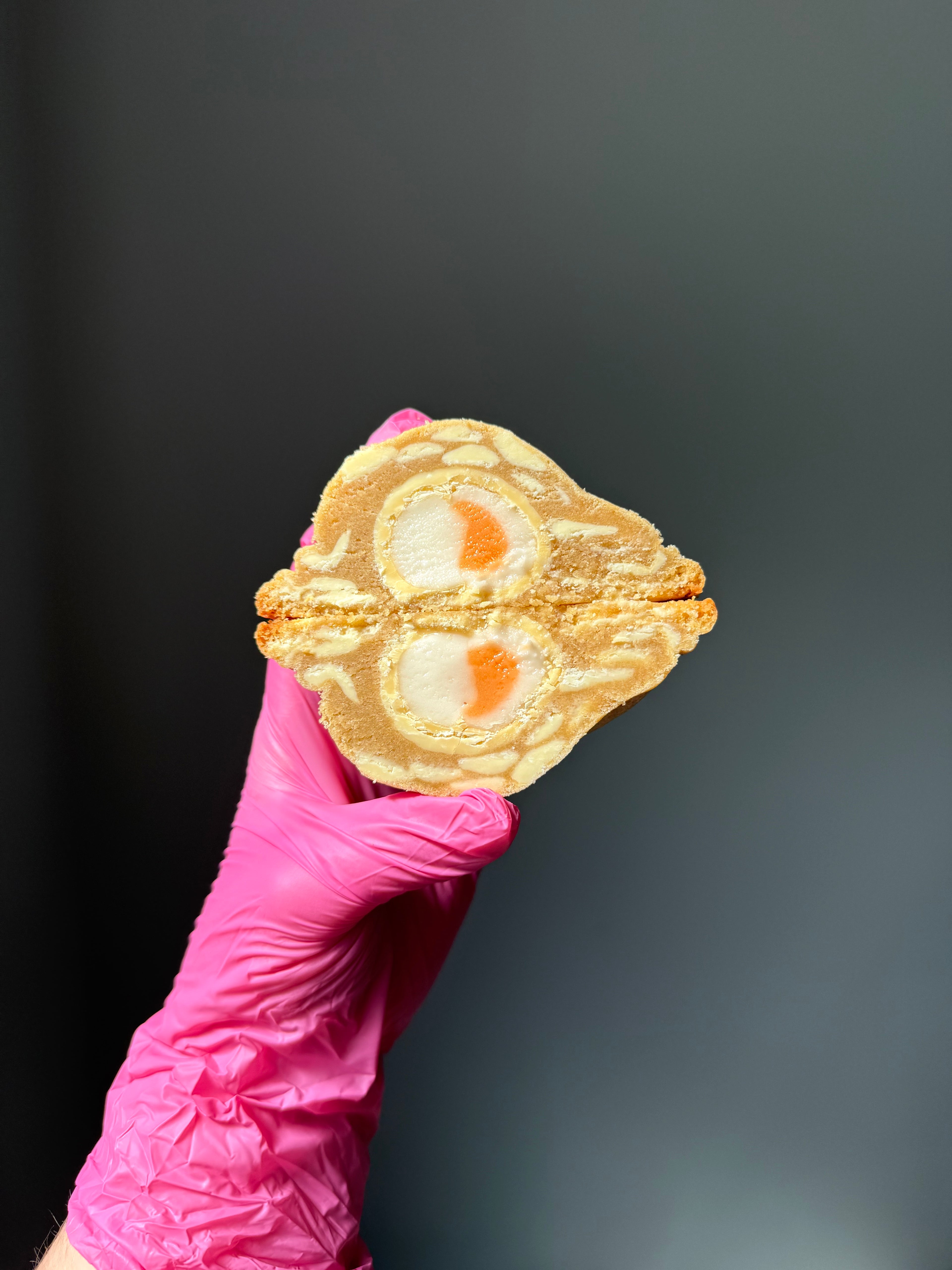 White chocolate creme egg stuffed cookies (full box of 8)