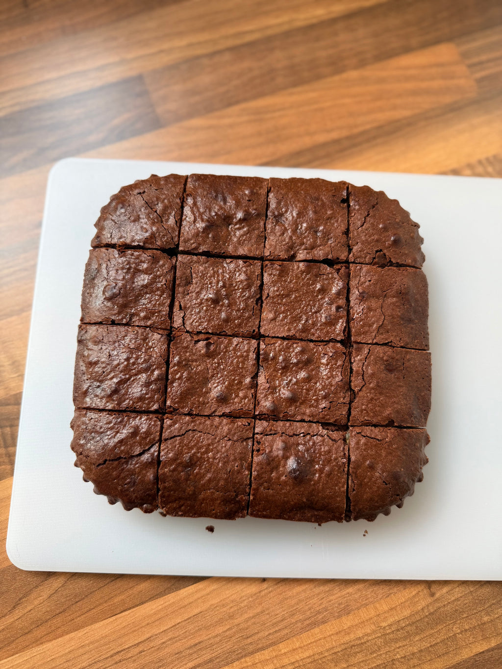 Fudgey chocolate brownie slab