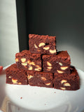 Fudgey chocolate brownie slab
