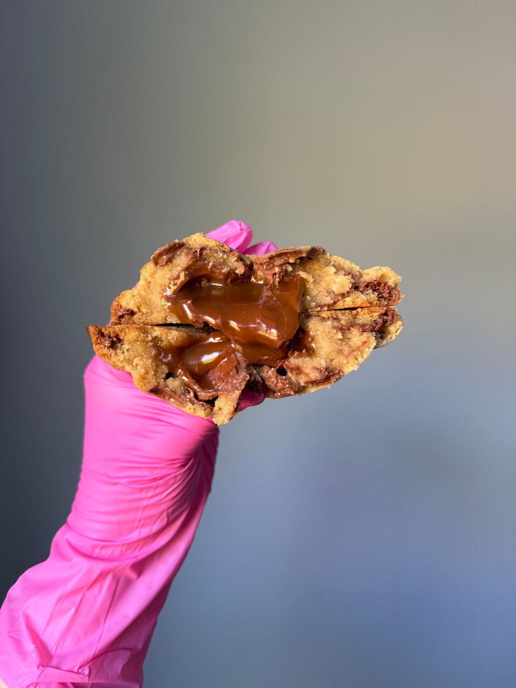Milk chocolate caramel egg stuffed cookies (full box of 6)